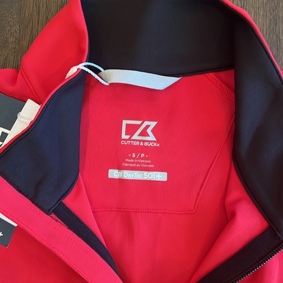 NWT Cincinnati Bearcats Red Cutter and Buck Traverse Colorblock 1/4 zip … - Picture 6 of 11